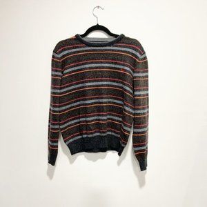 Wolsey  Crew Neck Striped Sweater Wool Blend
